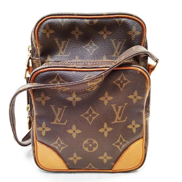Authentic  Louis Vuitton Amazon Brown Monogram Crossbody Bag LCMON218-112525 - Picture 1 of 9